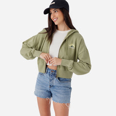 Áo Hoodie Nữ O'Neill Darcie Zip - Xanh Lá - Supersports Vietnam