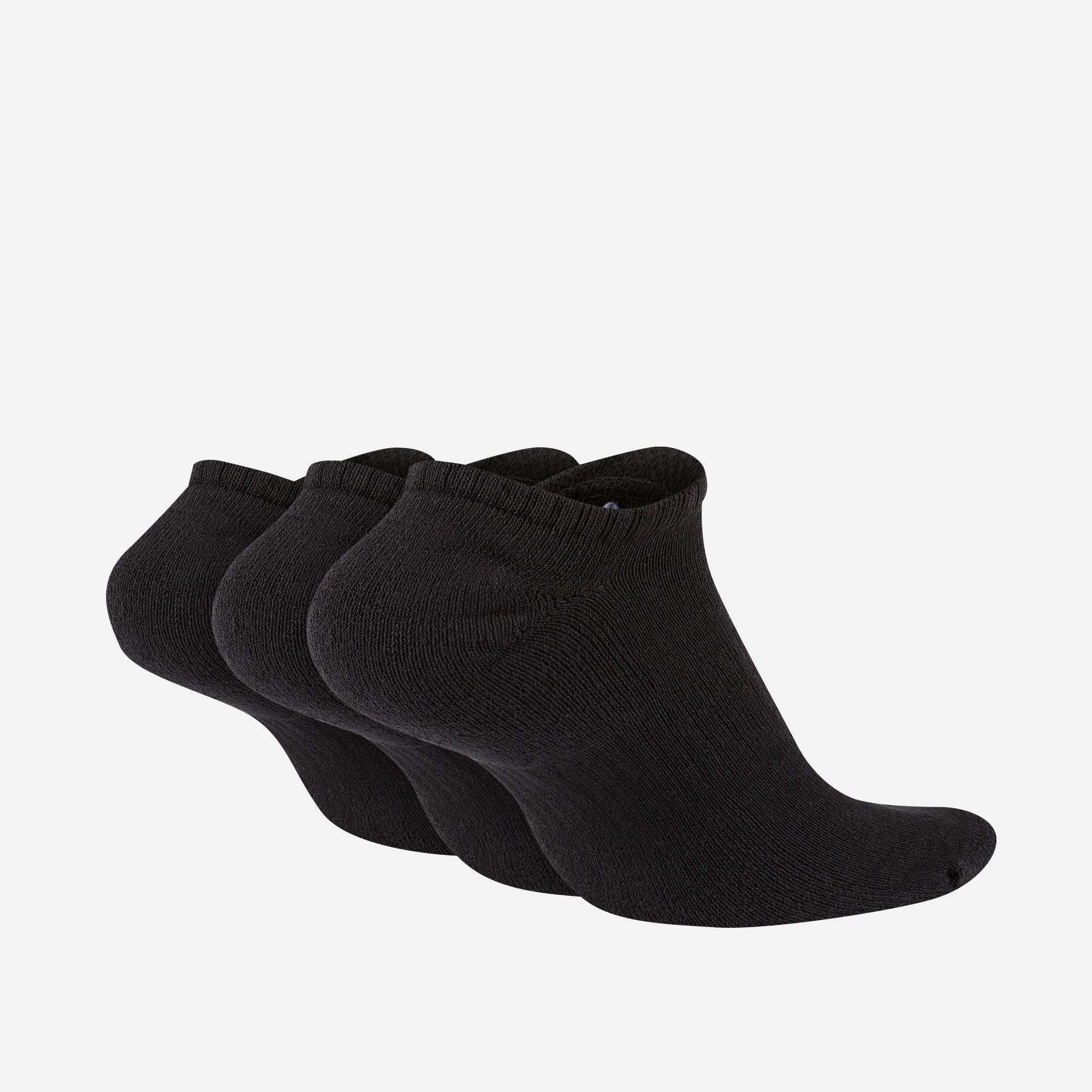 Vớ Thể Thao Nike Everyday Cushioned Training No-Show (3 Đôi) - Đen - Supersports Vietnam