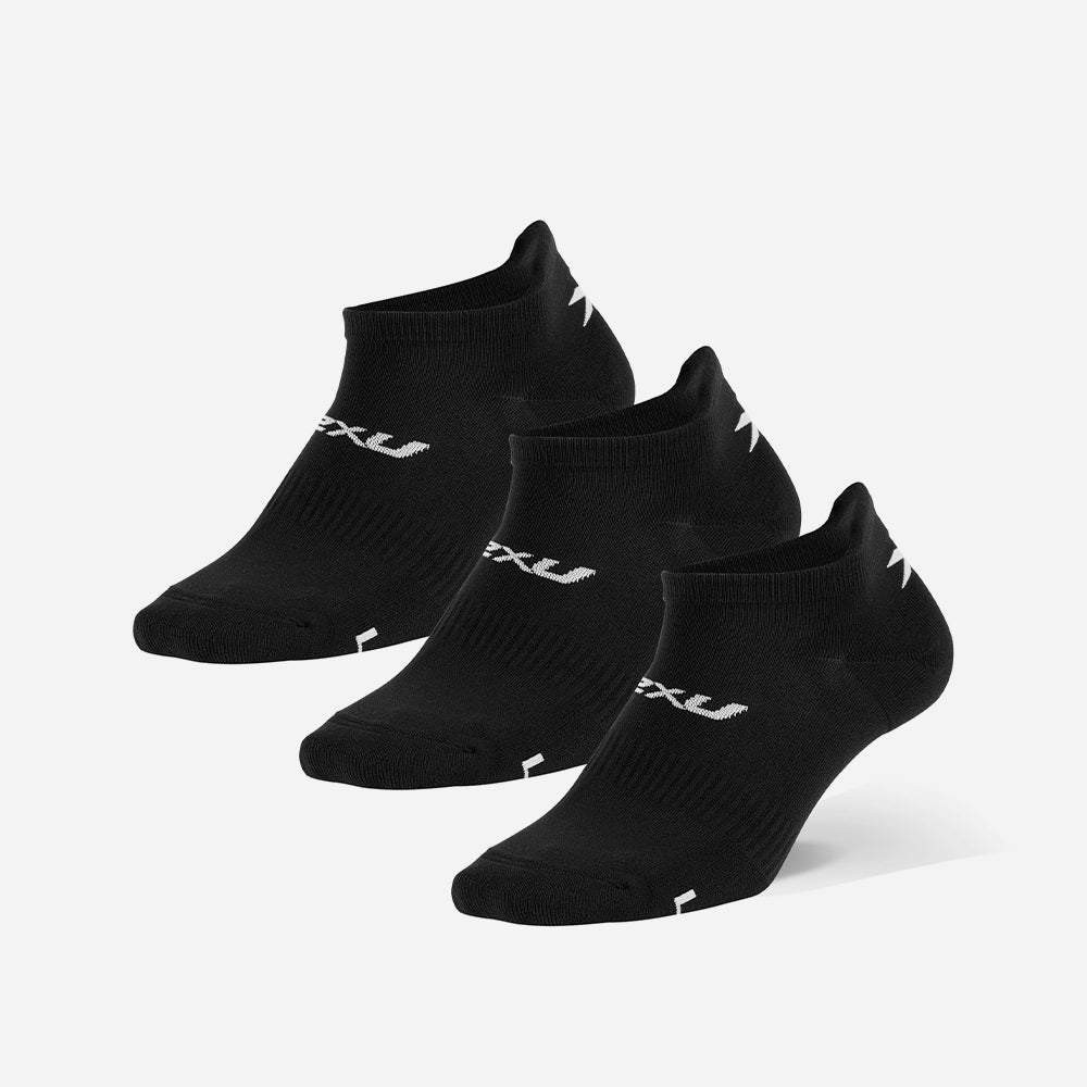 Vớ Thể Thao 2XU Ankle Sock (3 Đôi) - Đen - Supersports Vietnam