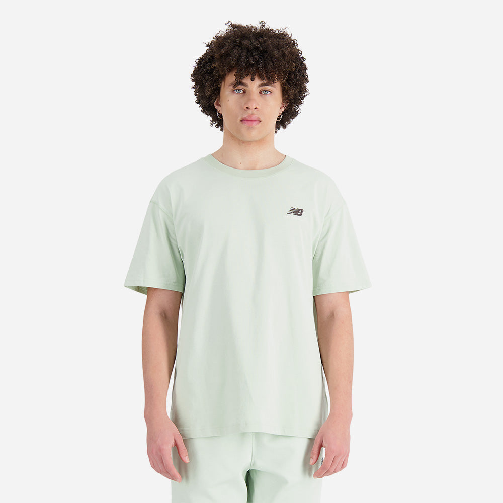 Áo Thun Unisex New Balance Uni-Ssentials Cotton - Xanh Mint - Supersports Vietnam