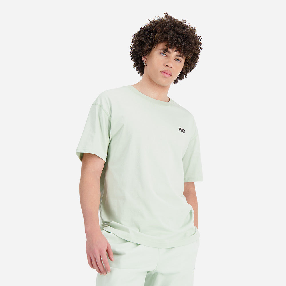 Áo Thun Unisex New Balance Uni-Ssentials Cotton - Xanh Mint - Supersports Vietnam