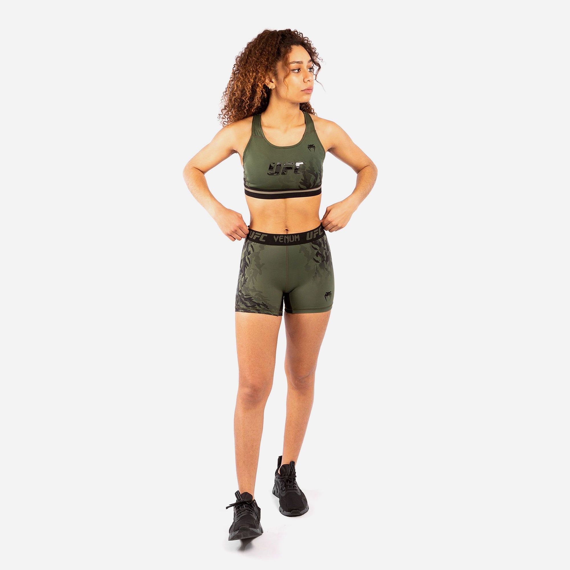 Áo Bra Thể Thao Nữ Venum Official Ufc Fight Week - Xanh Quân Đội - Supersports Vietnam