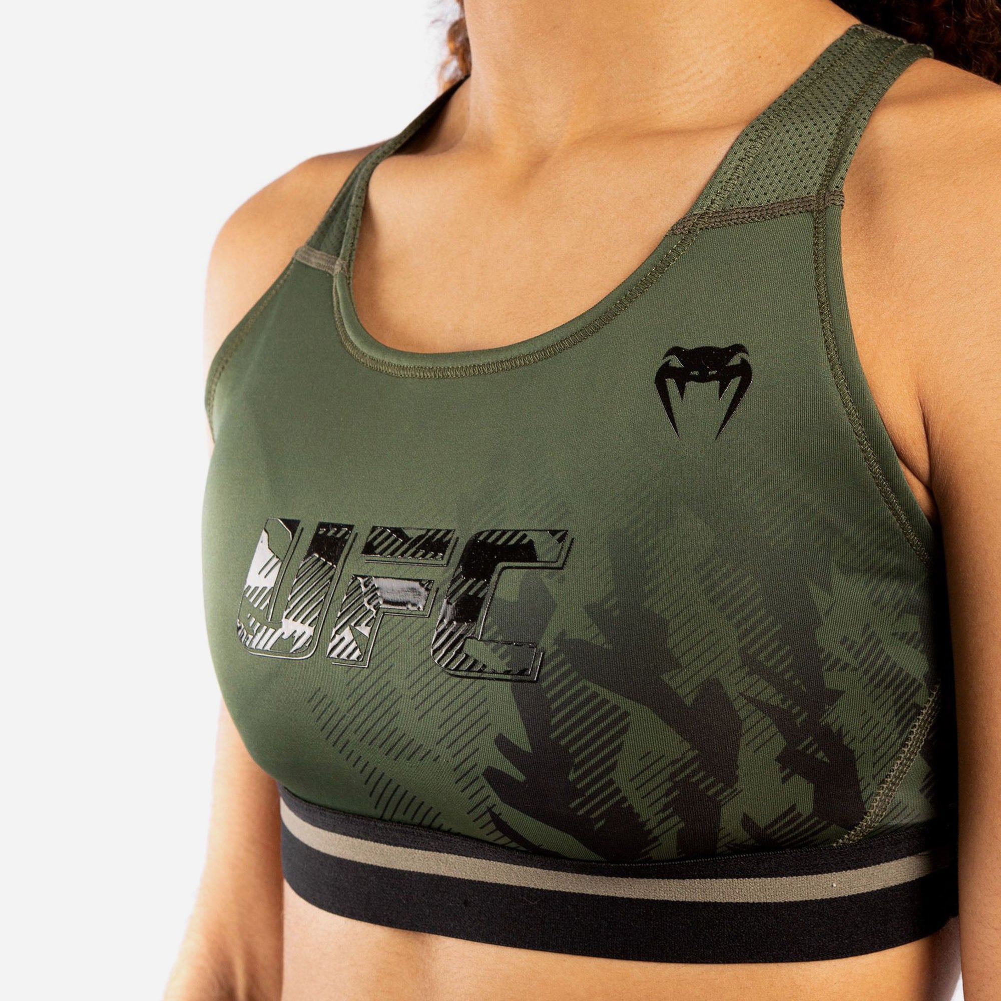 Áo Bra Thể Thao Nữ Venum Official Ufc Fight Week - Xanh Quân Đội - Supersports Vietnam
