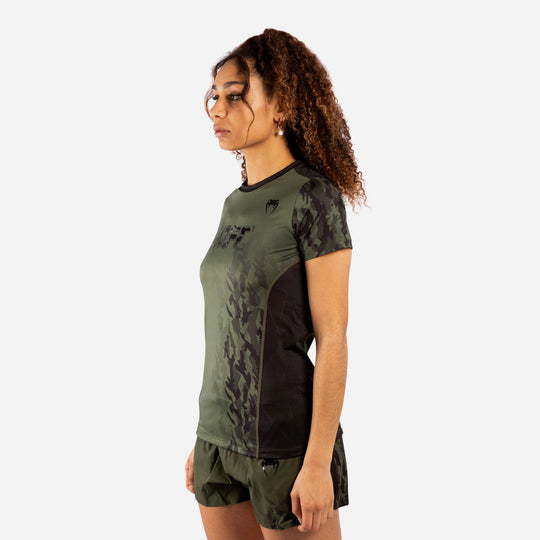 Áo Thun Nữ Venum Ufc Authentic Fight Week Wo Black Performance Sho - Xanh Quân Đội