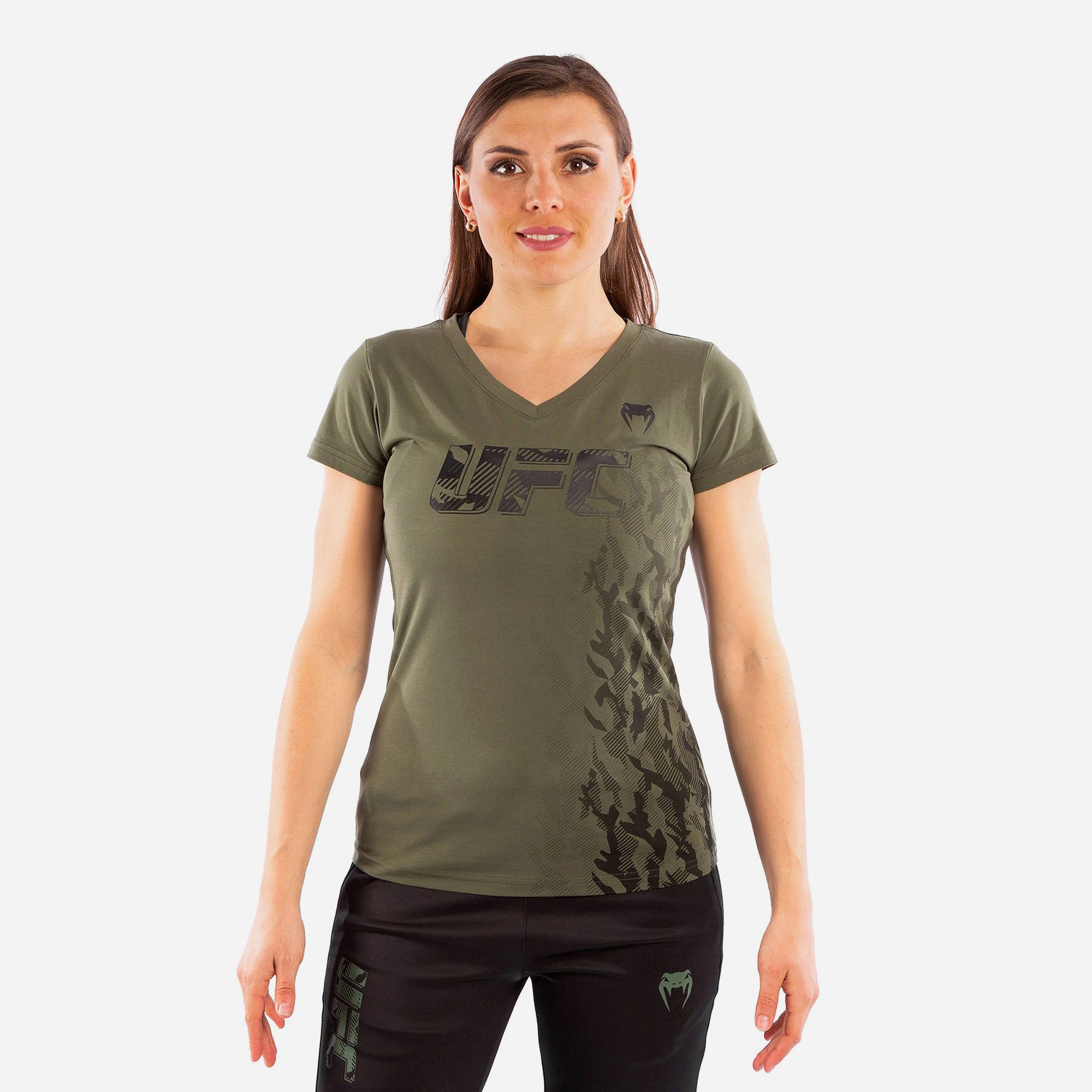 Áo Thun Thể Thao Nữ Venum Official Ufc Fight Week - Xanh Quân Đội - Supersports Vietnam