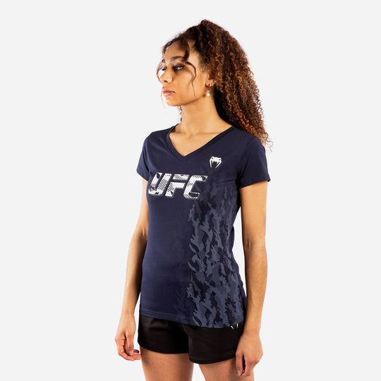 Áo Thun Thể Thao Nữ Venum Official Ufc Fight Week - Xanh Navy