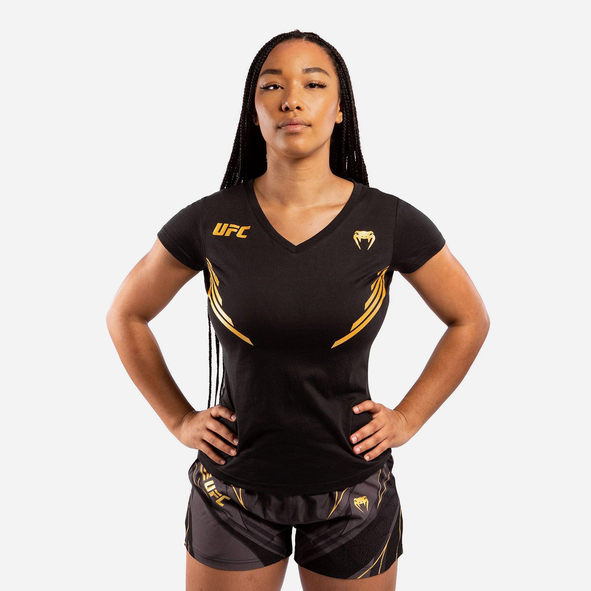 Áo Thun Thể Thao Nữ Venum Ufc Fight Night Replica - Đen - Supersports Vietnam