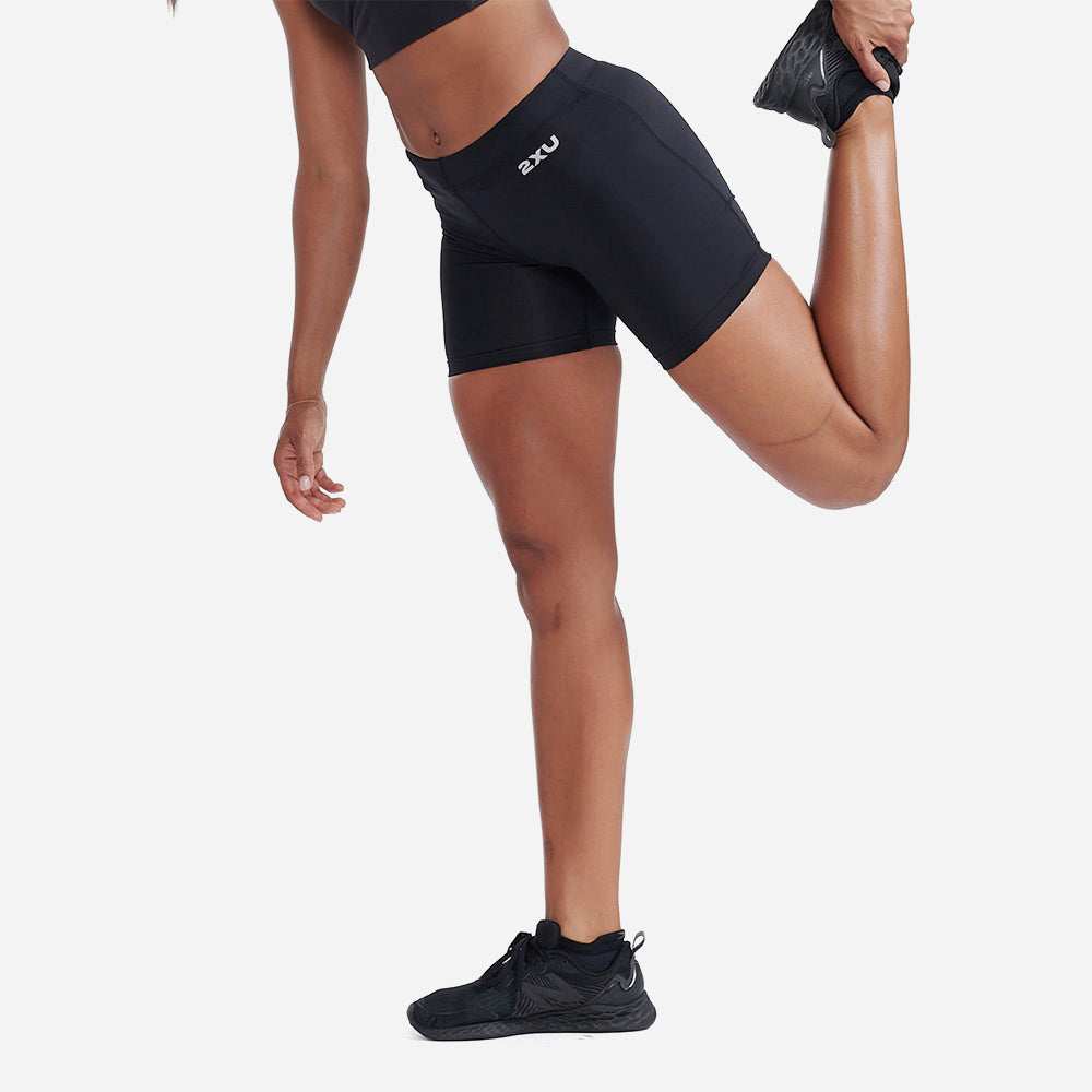 Quần Ngắn Bó Cơ Nữ 2XU Core Compression Game Day - Đen - Supersports Vietnam