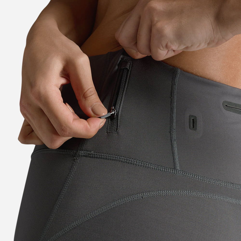Quần Dài Bó Cơ Nữ 2XU Light Speed Mid-Rise Compression - Xám - Supersports Vietnam