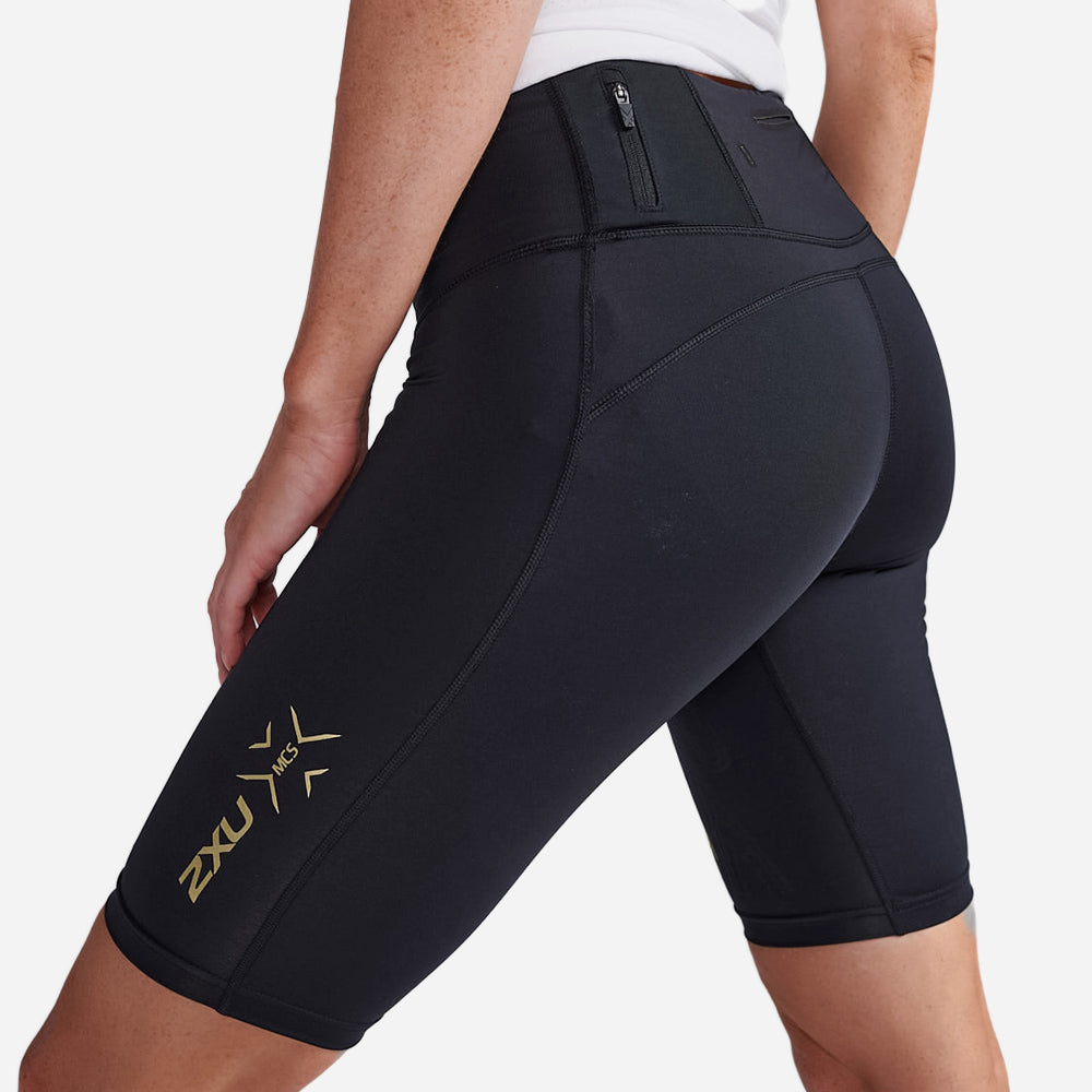 Quần Ngắn Bó Cơ Nữ 2XU Light Speed Mid-Rise Compression - Đen - Supersports Vietnam