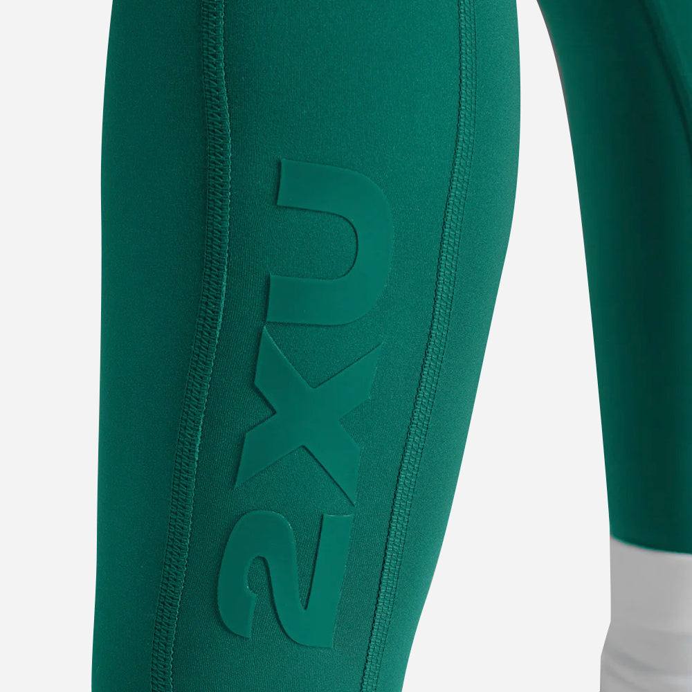 Quần Bó Cơ Chạy Bộ Nữ 2XU Form Stash Hi-Rise Compression - Xanh Lá - Supersports Vietnam