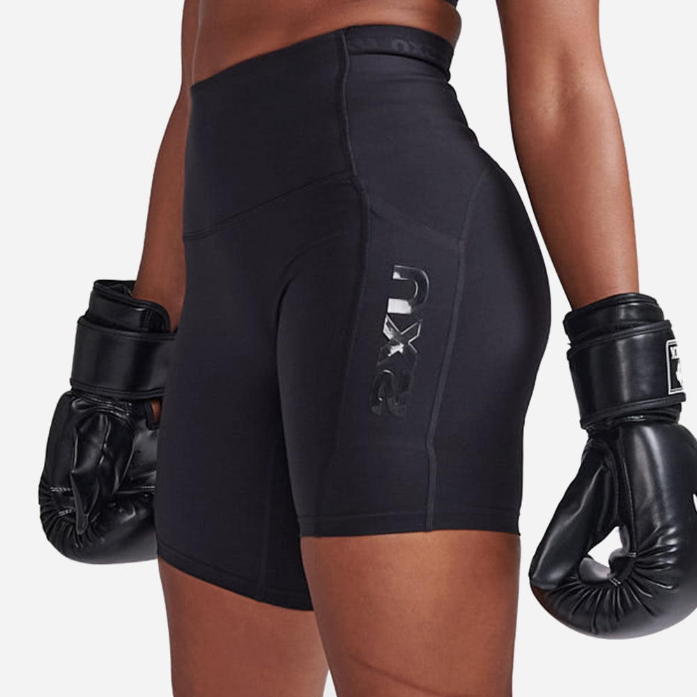 Quần Ngắn Bó Cơ Nữ 2XU Form Stash Hi-Rise - Đen - Supersports Vietnam