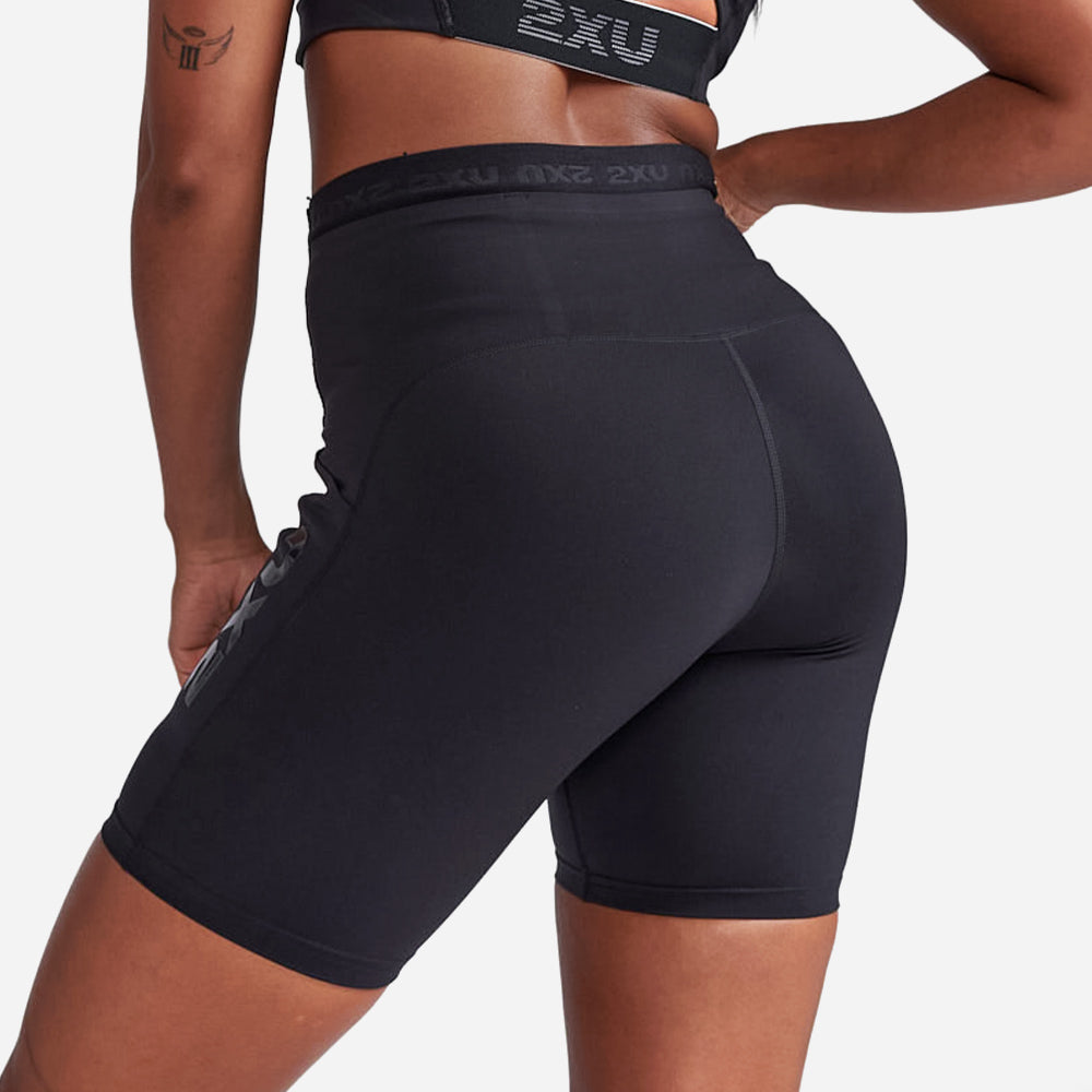 Quần Ngắn Bó Cơ Nữ 2XU Form Stash Hi-Rise - Đen - Supersports Vietnam