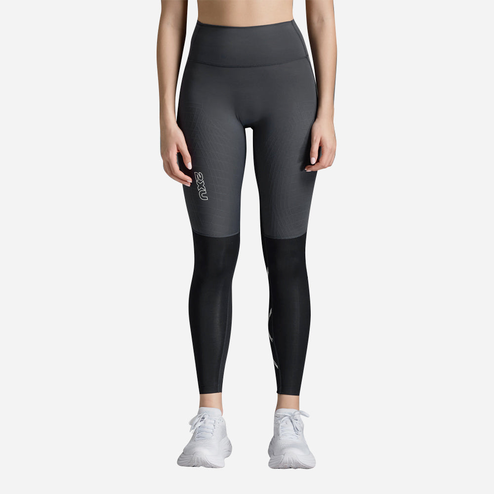 Quần Dài Bó Cơ Nữ 2XU Light Speed React Hi-Rise Compression - Xám - Supersports Vietnam