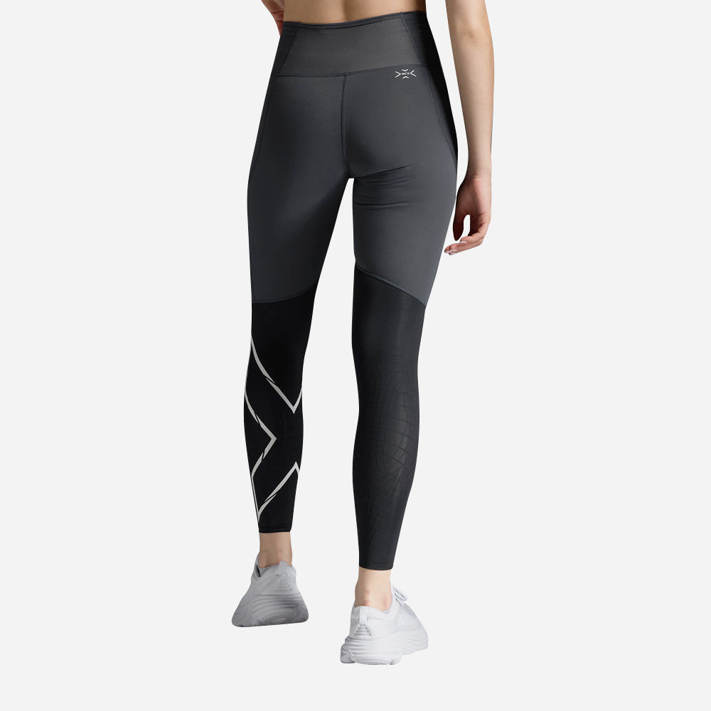 Quần Dài Bó Cơ Nữ 2XU Light Speed React Hi-Rise Compression - Xám - Supersports Vietnam