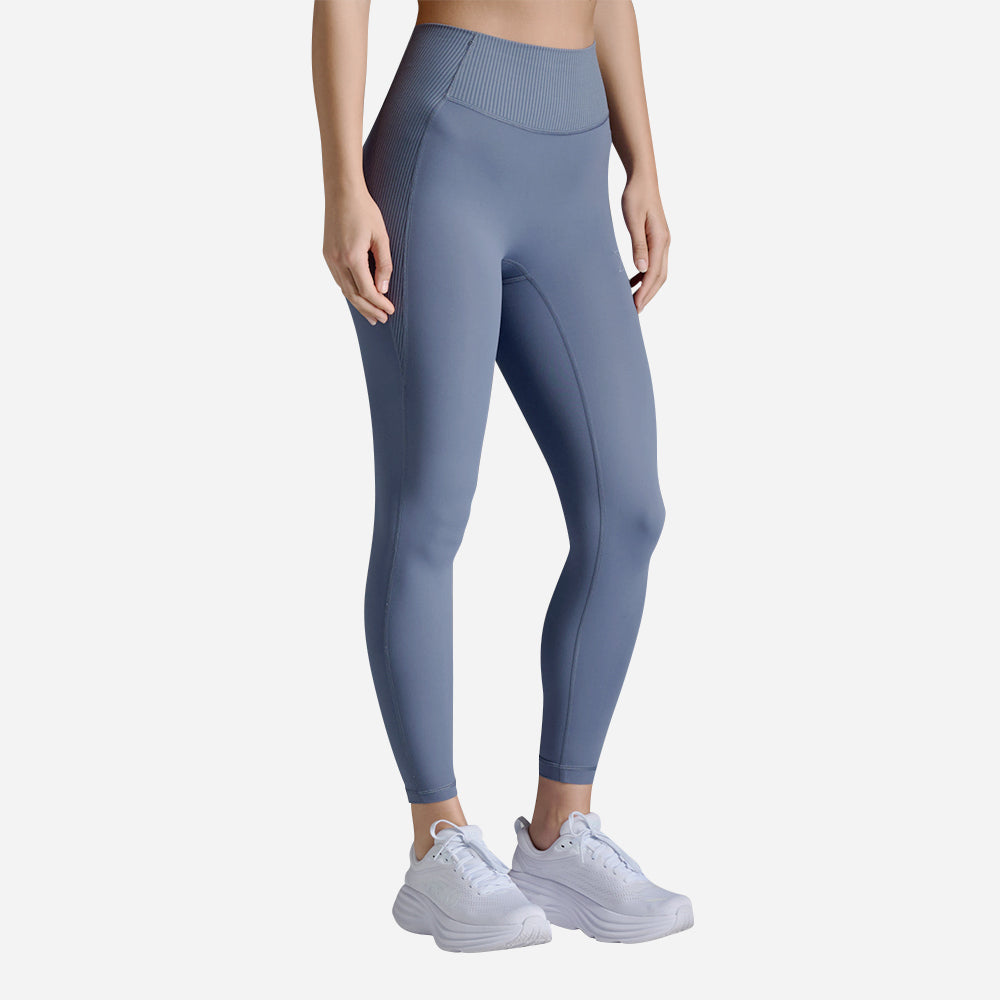 Quần Dài Bó Cơ Nữ 2XU Ribbed Hi-Rise Compression - Xanh Dương - Supersports Vietnam
