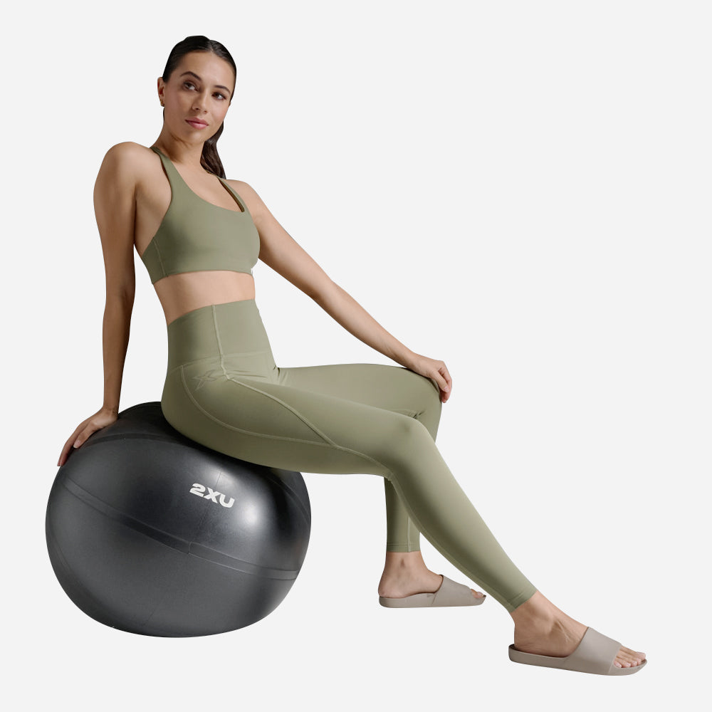 Quần Dài Bó Cơ Nữ 2XU Form Hi-Rise - Xanh Quân Đội - Supersports Vietnam