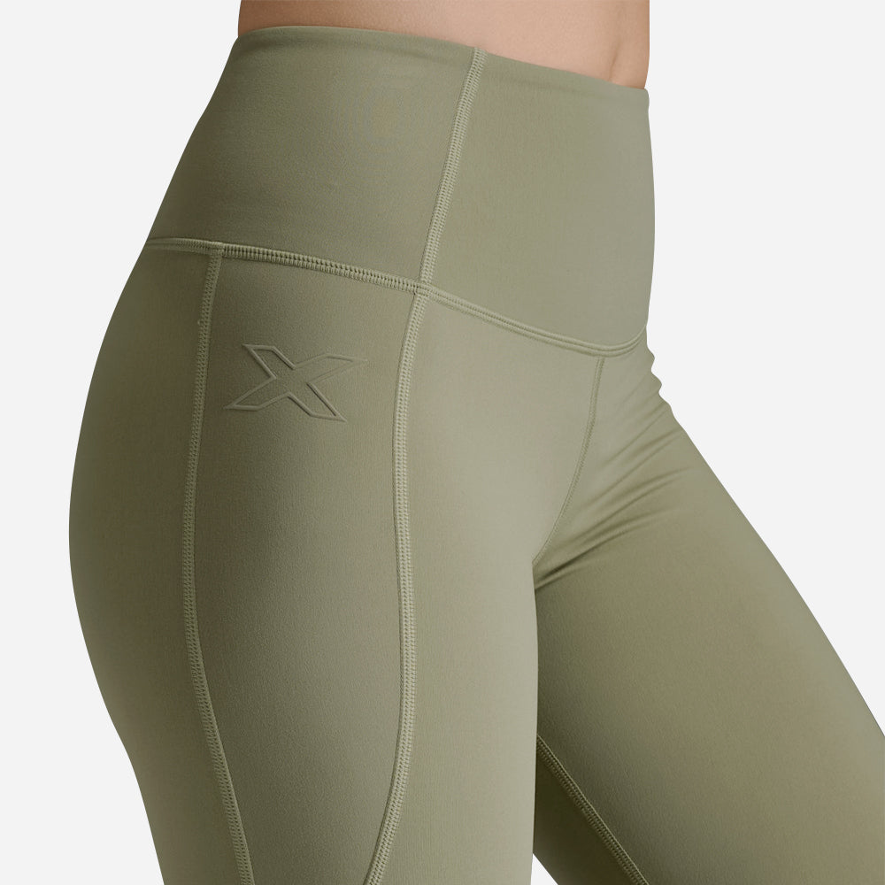 Quần Dài Bó Cơ Nữ 2XU Form Hi-Rise - Xanh Quân Đội - Supersports Vietnam
