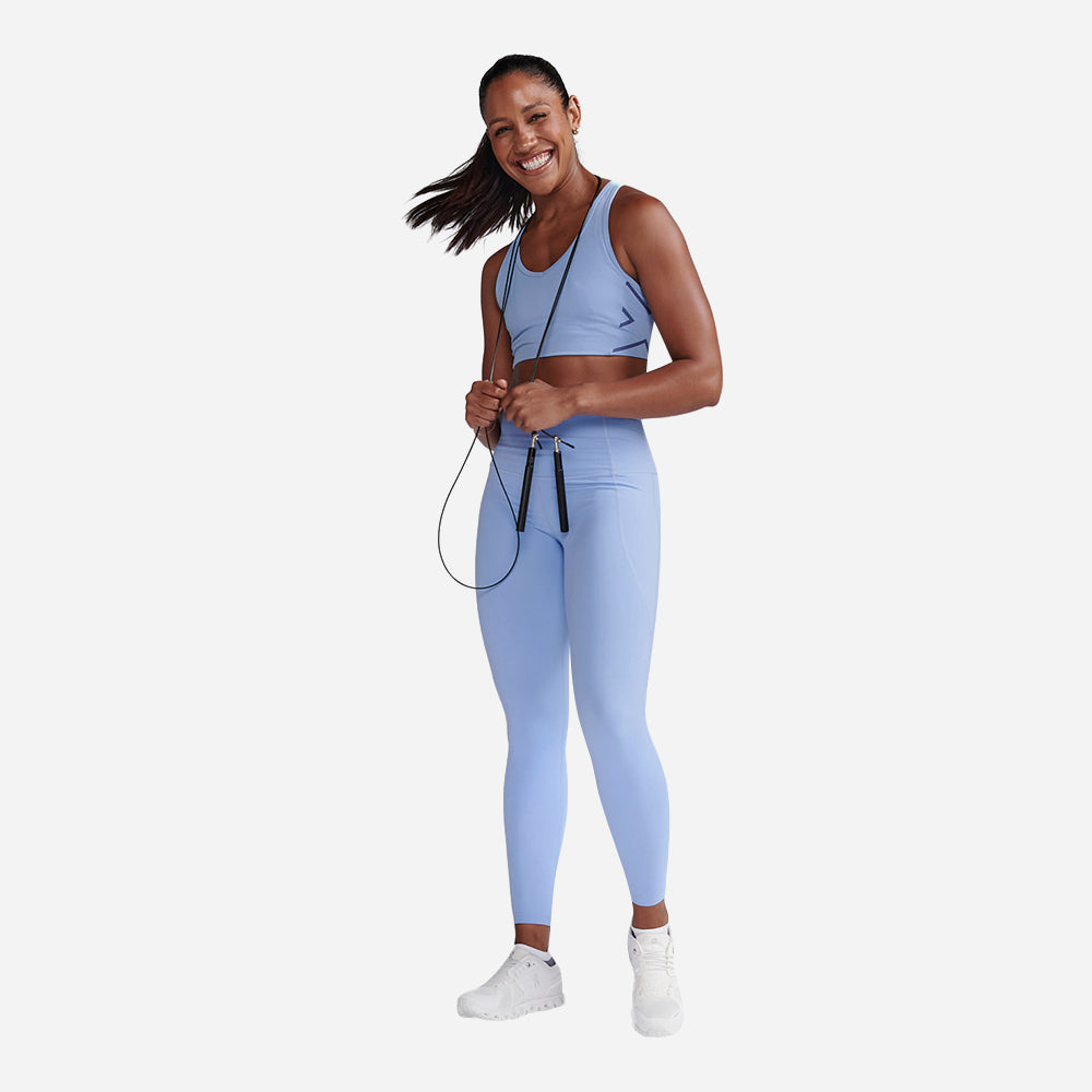 Quần Dài Bó Cơ Nữ 2XU Form Hi-Rise - Xanh Dương - Supersports Vietnam