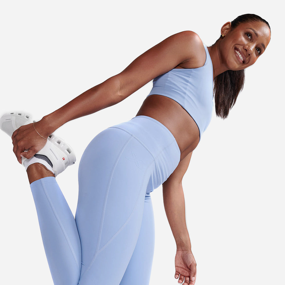 Quần Dài Bó Cơ Nữ 2XU Form Hi-Rise - Xanh Dương - Supersports Vietnam
