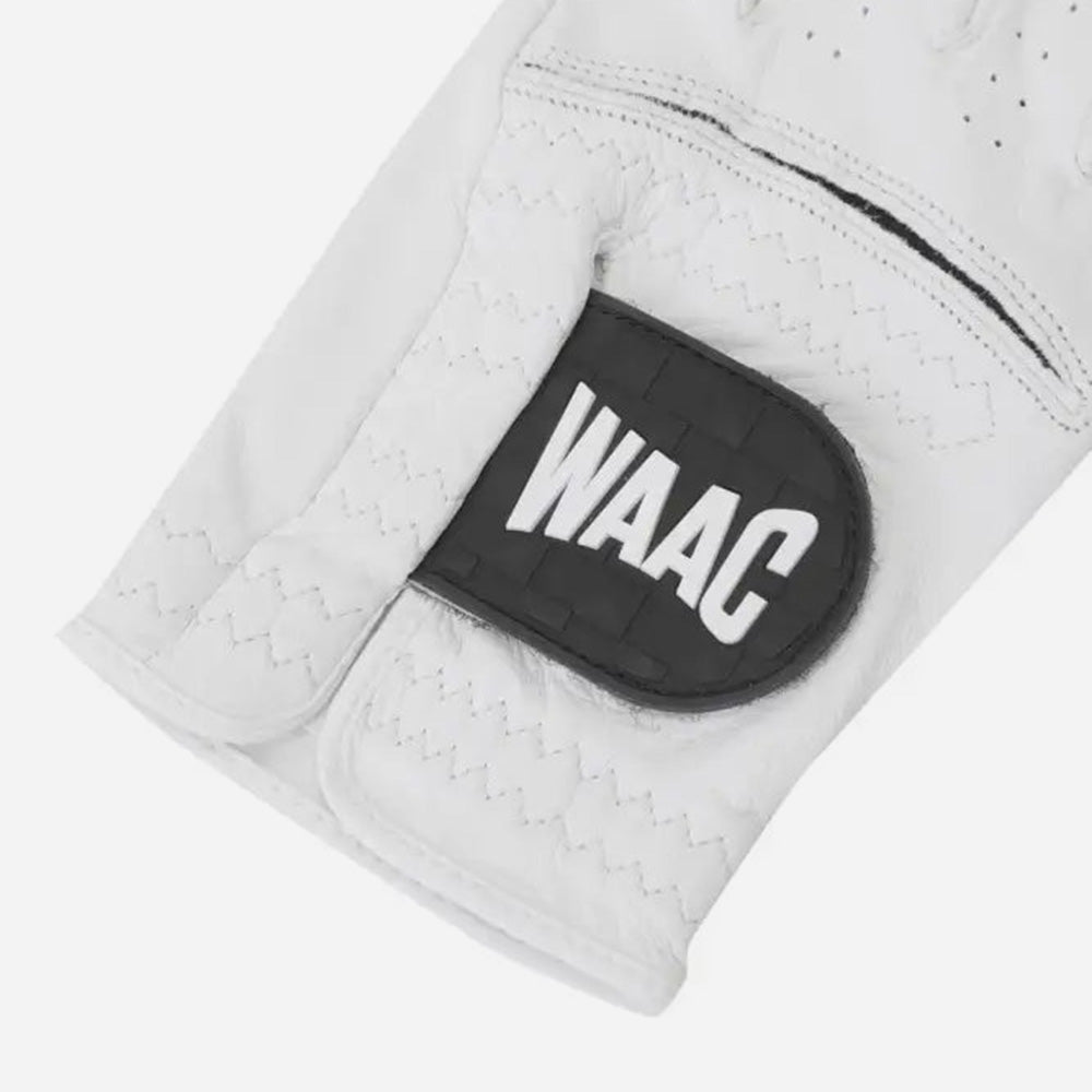 Găng Tay Golf Phải Nam Waac Lambskin Checker 
(Right Handed) - Trắng - Supersports Vietnam