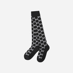 Vớ Golf Nữ Waac Pattern Knee - Đen - Supersports Vietnam