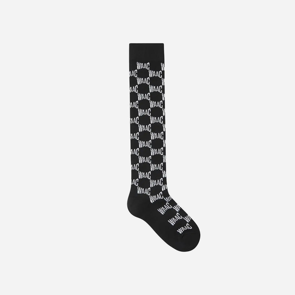 Vớ Golf Nữ Waac Pattern Knee - Đen - Supersports Vietnam