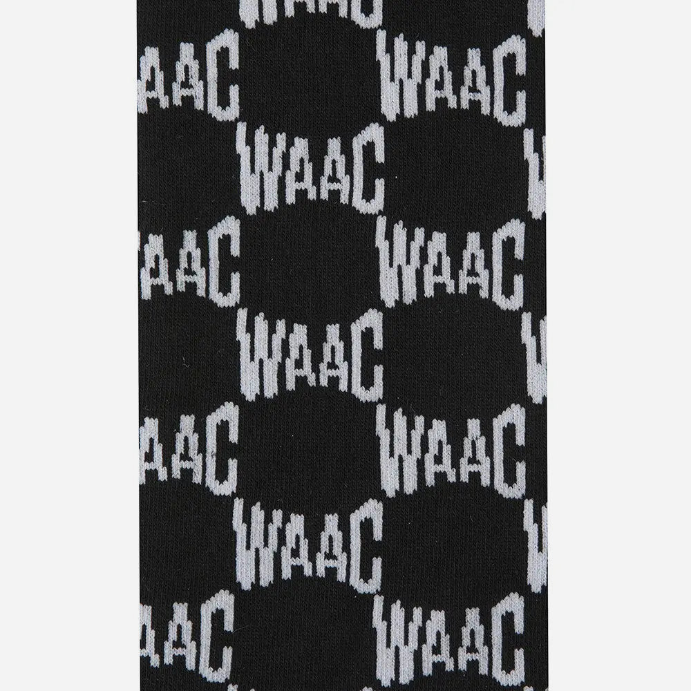 Vớ Golf Nữ Waac Pattern Knee - Đen - Supersports Vietnam