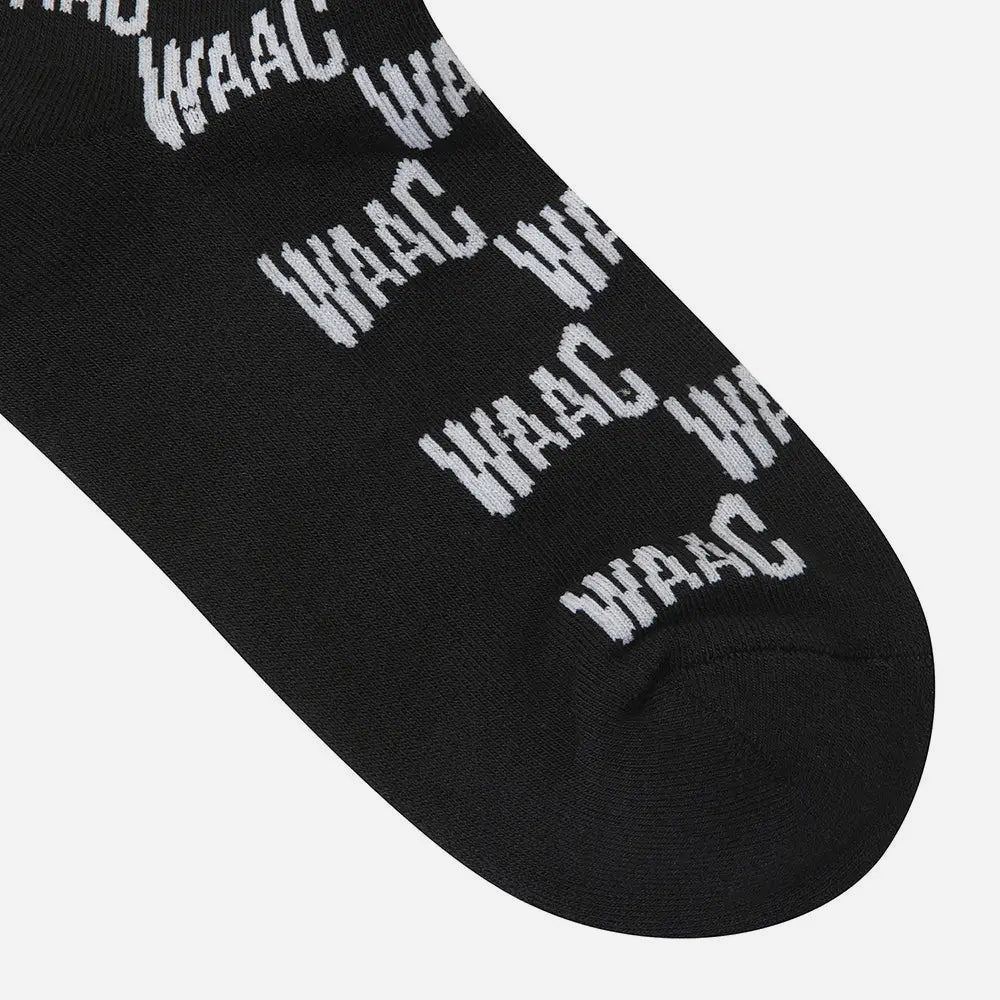 Vớ Golf Nữ Waac Pattern Knee - Đen - Supersports Vietnam