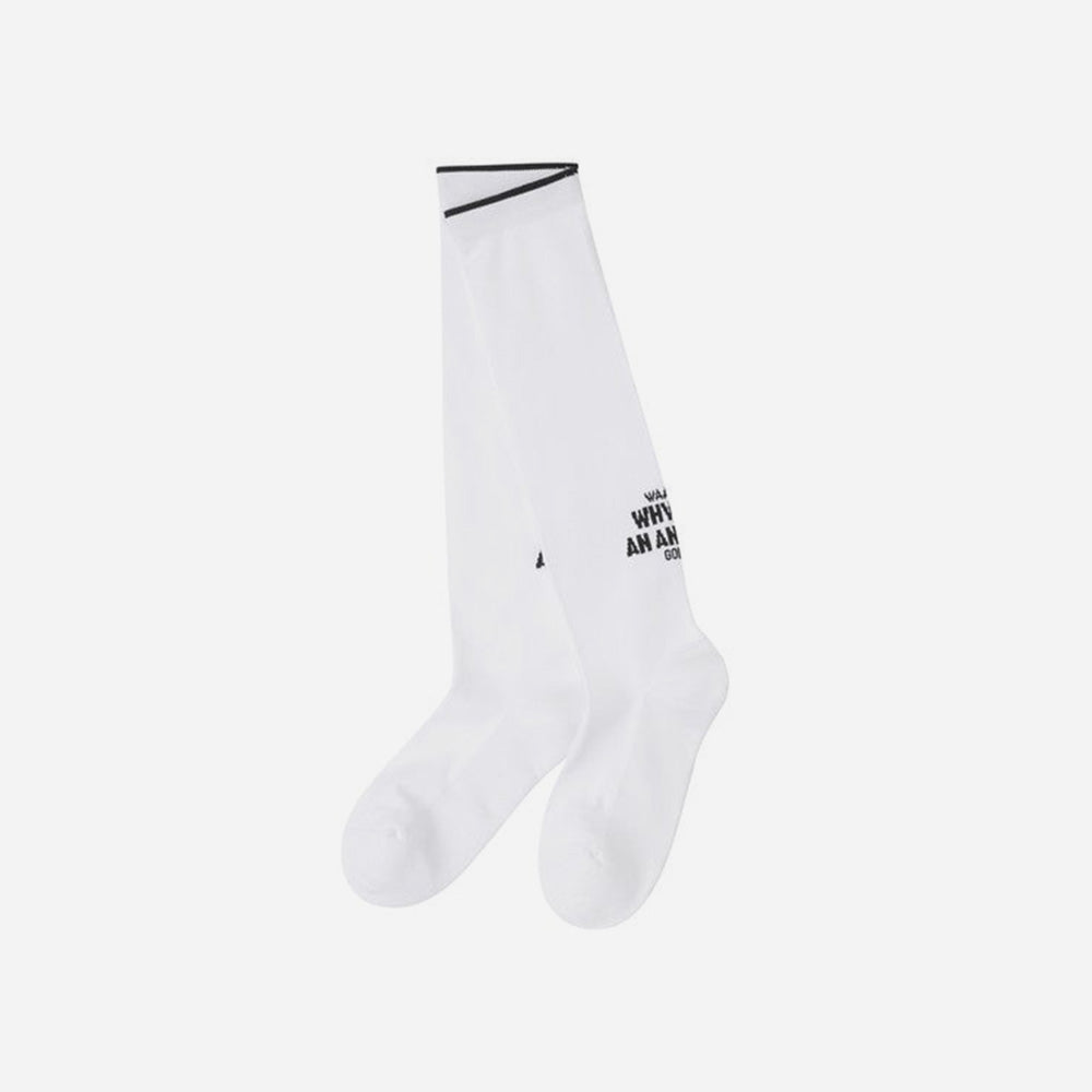 Vớ Golf Nữ Waac Color Point Knee - Trắng - Supersports Vietnam