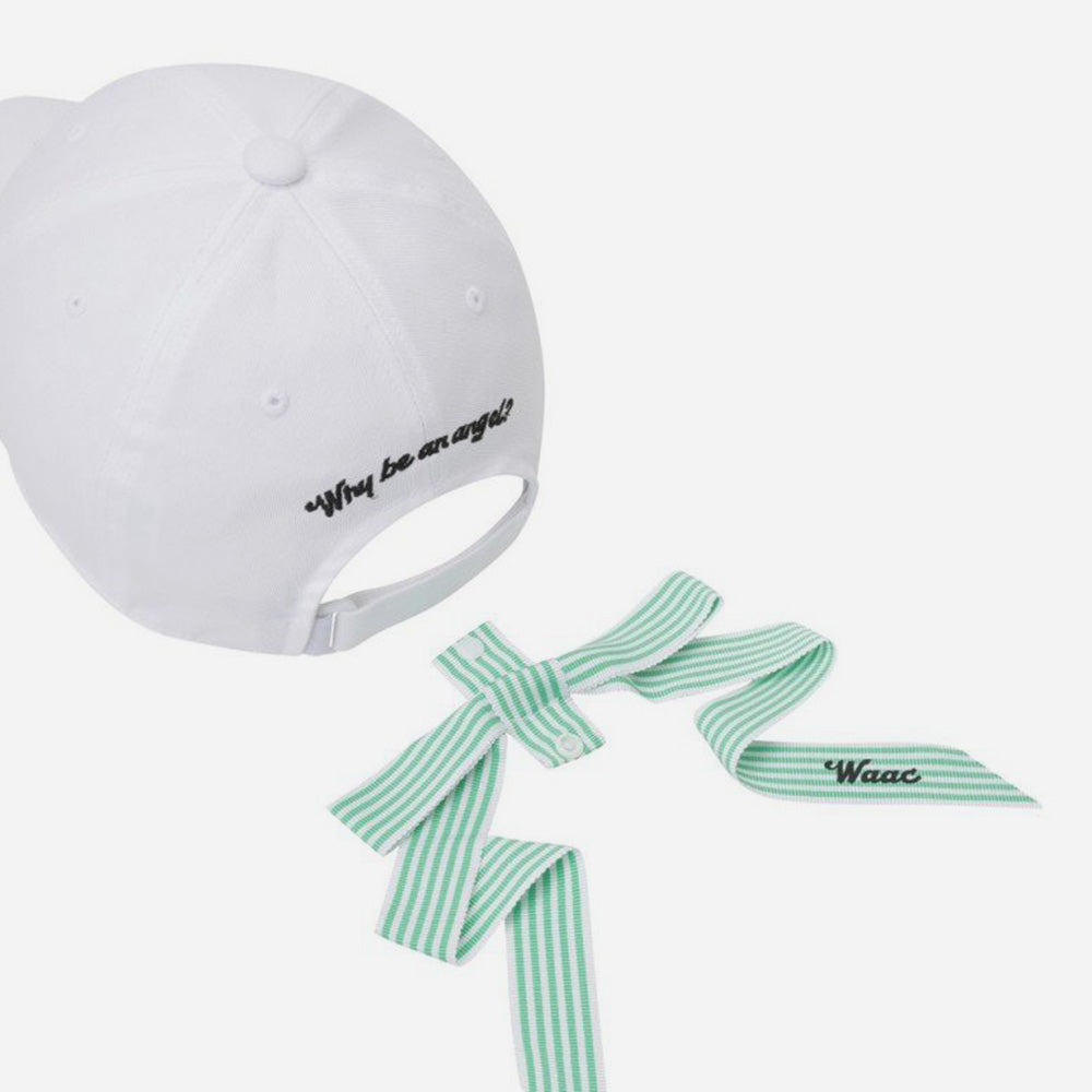 Mũ Golf Nữ Waac New Waccky Ribbon - Trắng - Supersports Vietnam