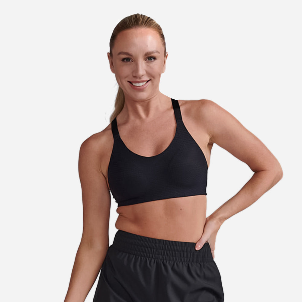 Áo Bra Nữ 2XU Aero Medium Impact - Đen - Supersports Vietnam