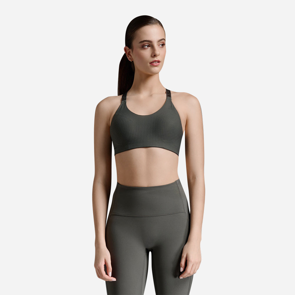 Áo Bra Thể Thao Nữ 2XU Aero Medium Impact - Xám - Supersports Vietnam