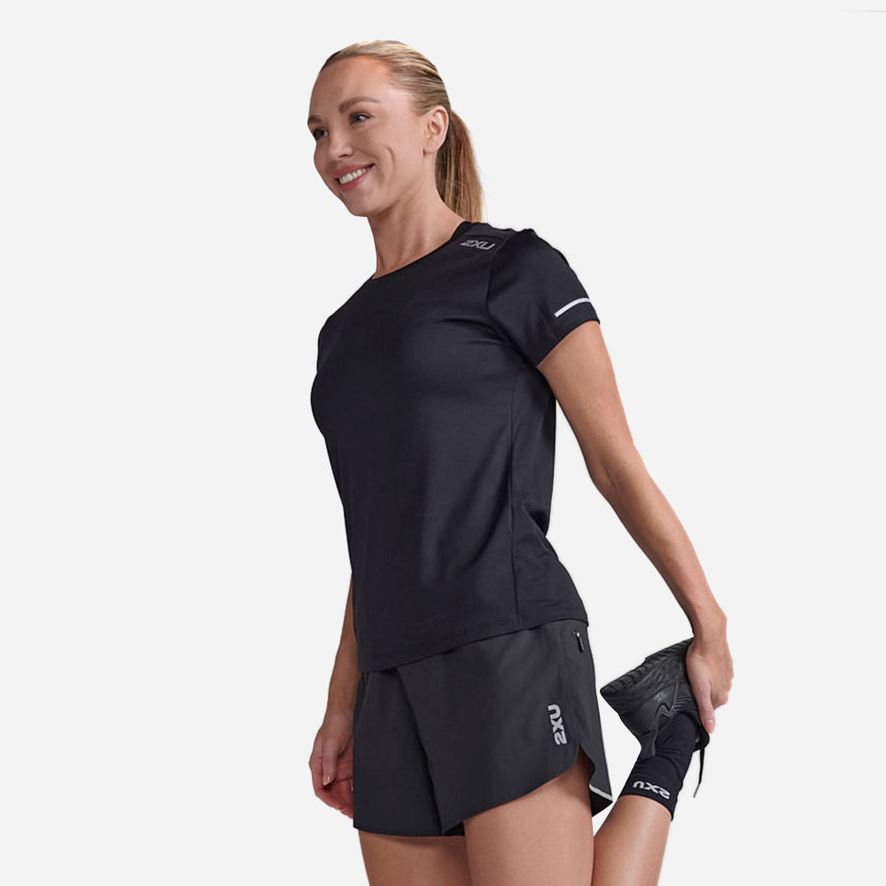Áo Tay Ngắn Nữ 2XU Aero - Đen - Supersports Vietnam