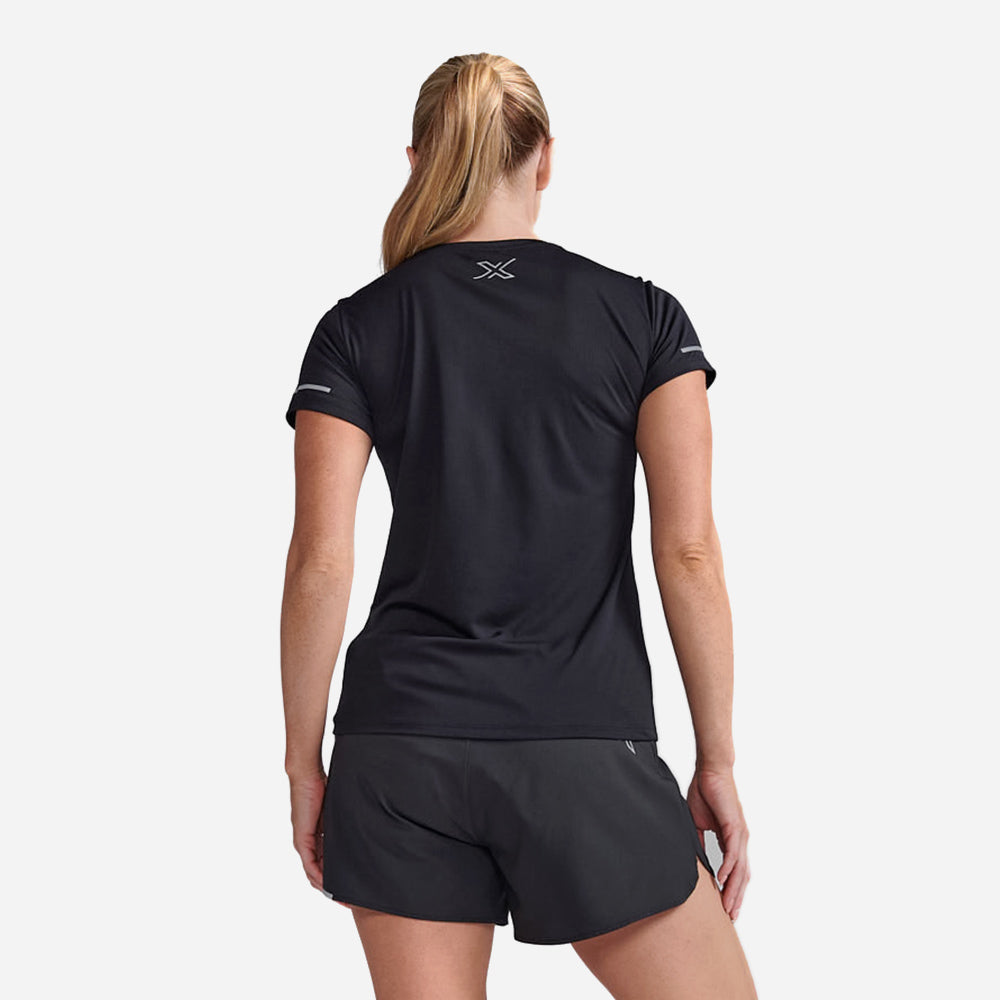 Áo Tay Ngắn Nữ 2XU Aero - Đen - Supersports Vietnam