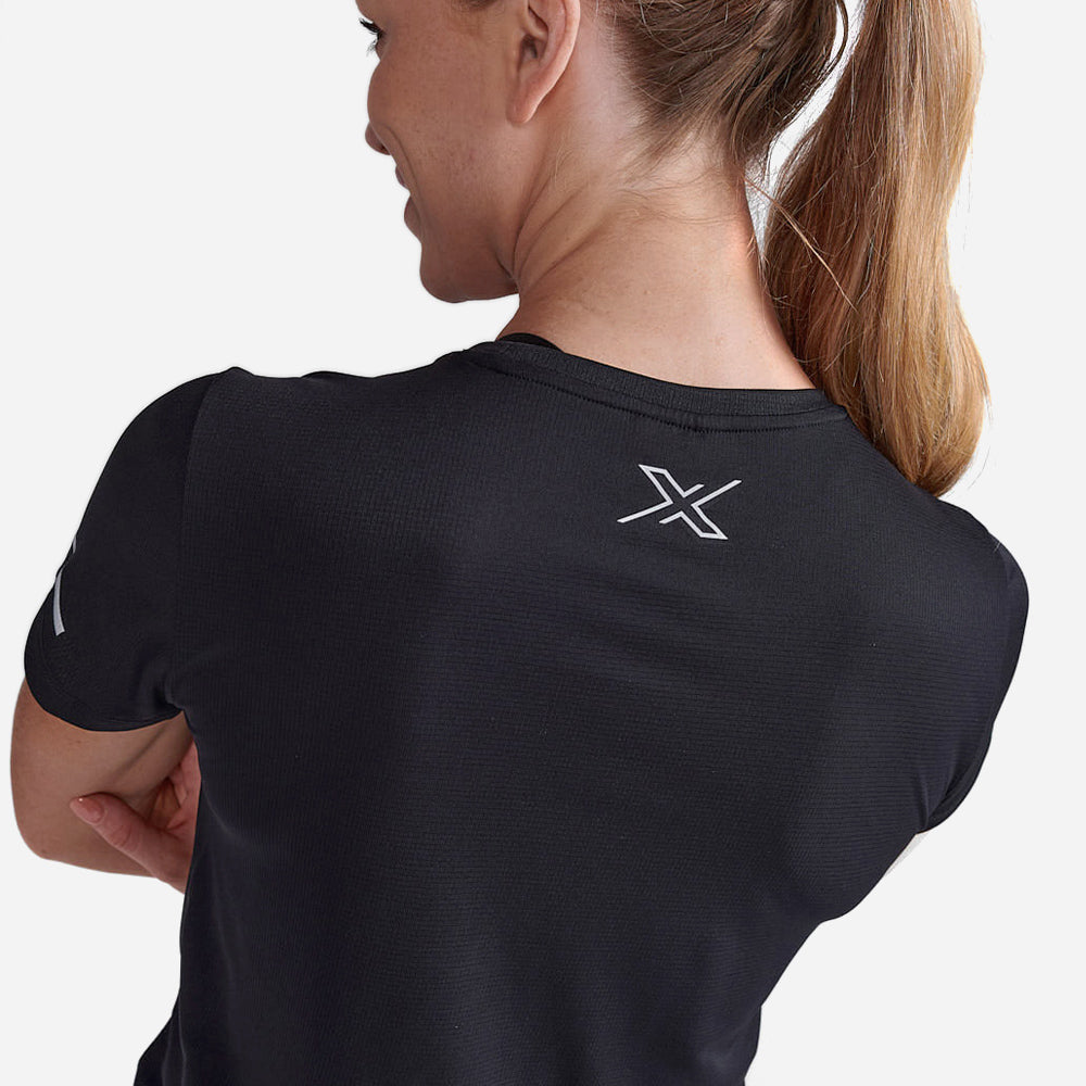 Áo Tay Ngắn Nữ 2XU Aero - Đen - Supersports Vietnam