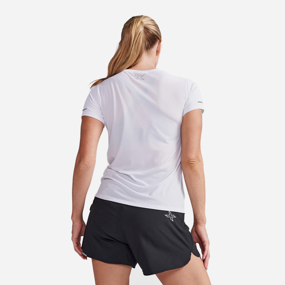 Áo Tay Ngắn Nữ 2XU Aero - Trắng - Supersports Vietnam
