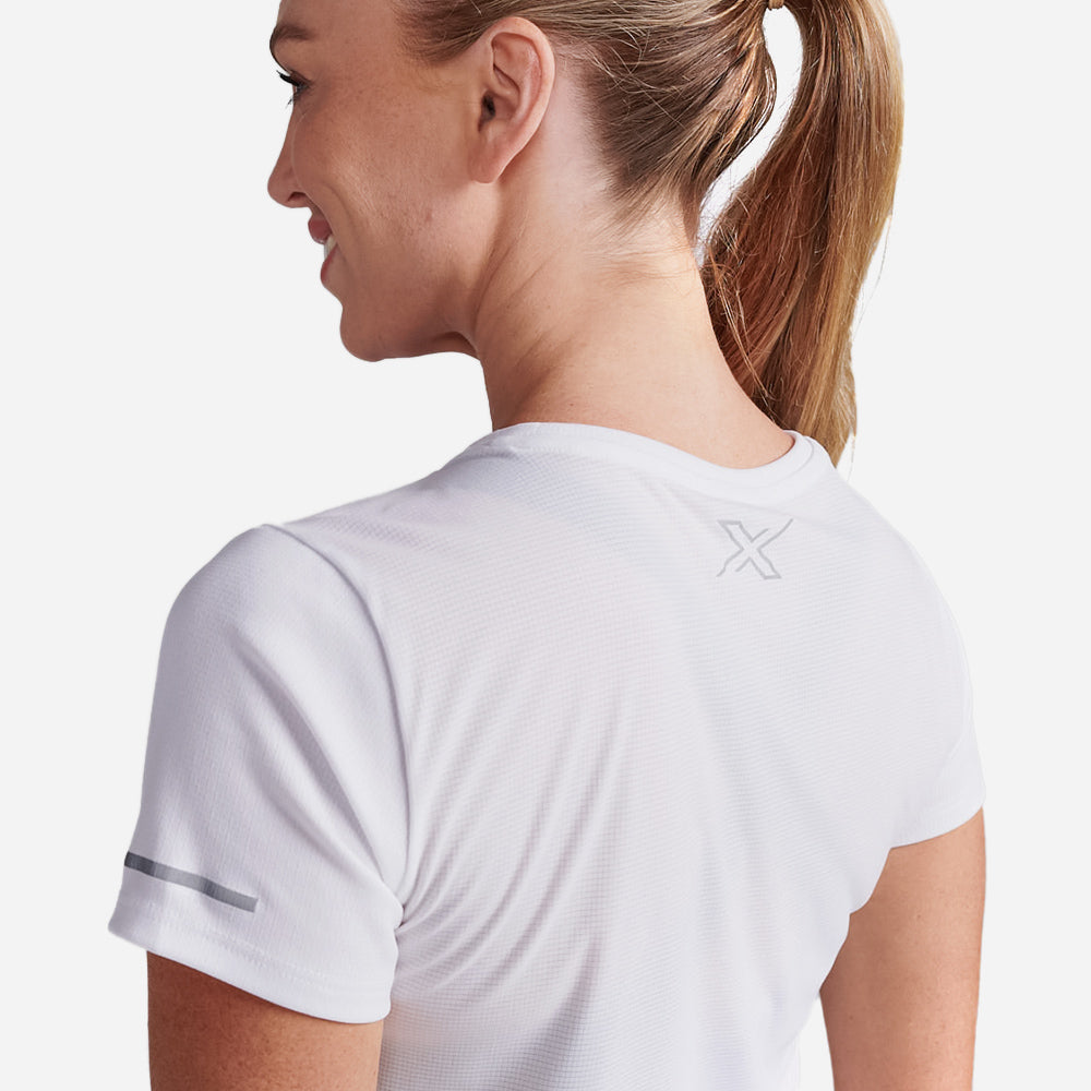 Áo Tay Ngắn Nữ 2XU Aero - Trắng - Supersports Vietnam