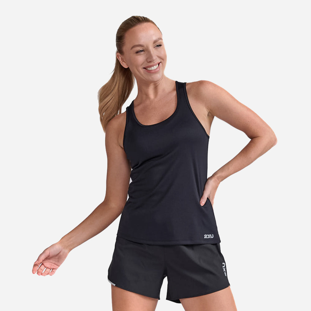 Áo Ba Lỗ Nữ 2XU Aero Singlet - Đen - Supersports Vietnam