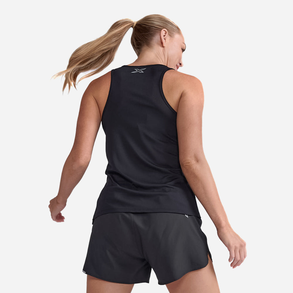 Áo Ba Lỗ Nữ 2XU Aero Singlet - Đen - Supersports Vietnam