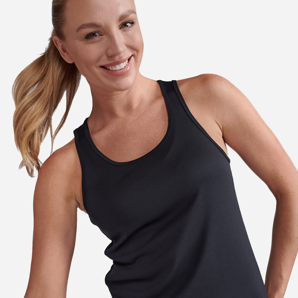 Áo Ba Lỗ Nữ 2XU Aero Singlet - Đen - Supersports Vietnam