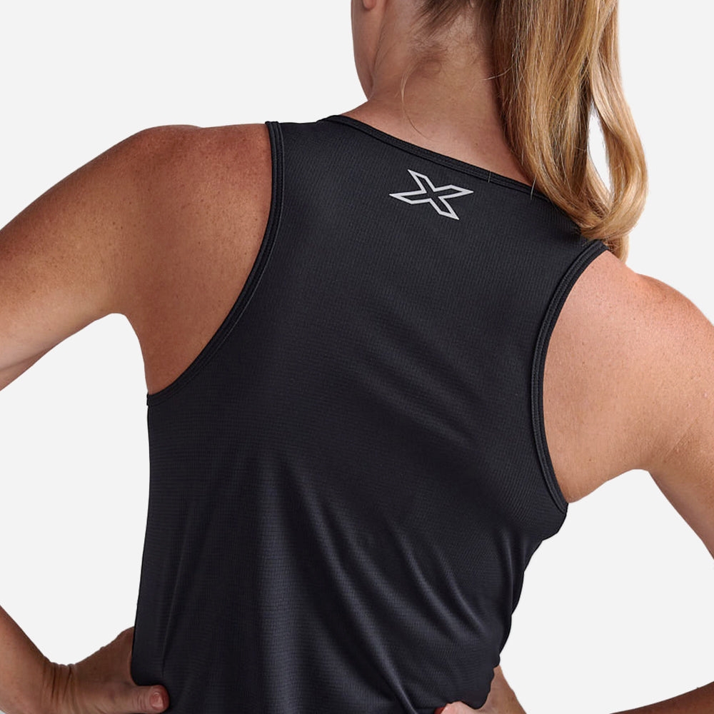Áo Ba Lỗ Nữ 2XU Aero Singlet - Đen - Supersports Vietnam