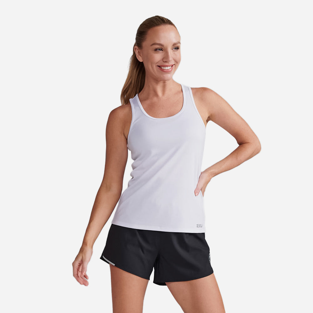 Áo Ba Lỗ Nữ 2XU Aero Singlet - Trắng - Supersports Vietnam