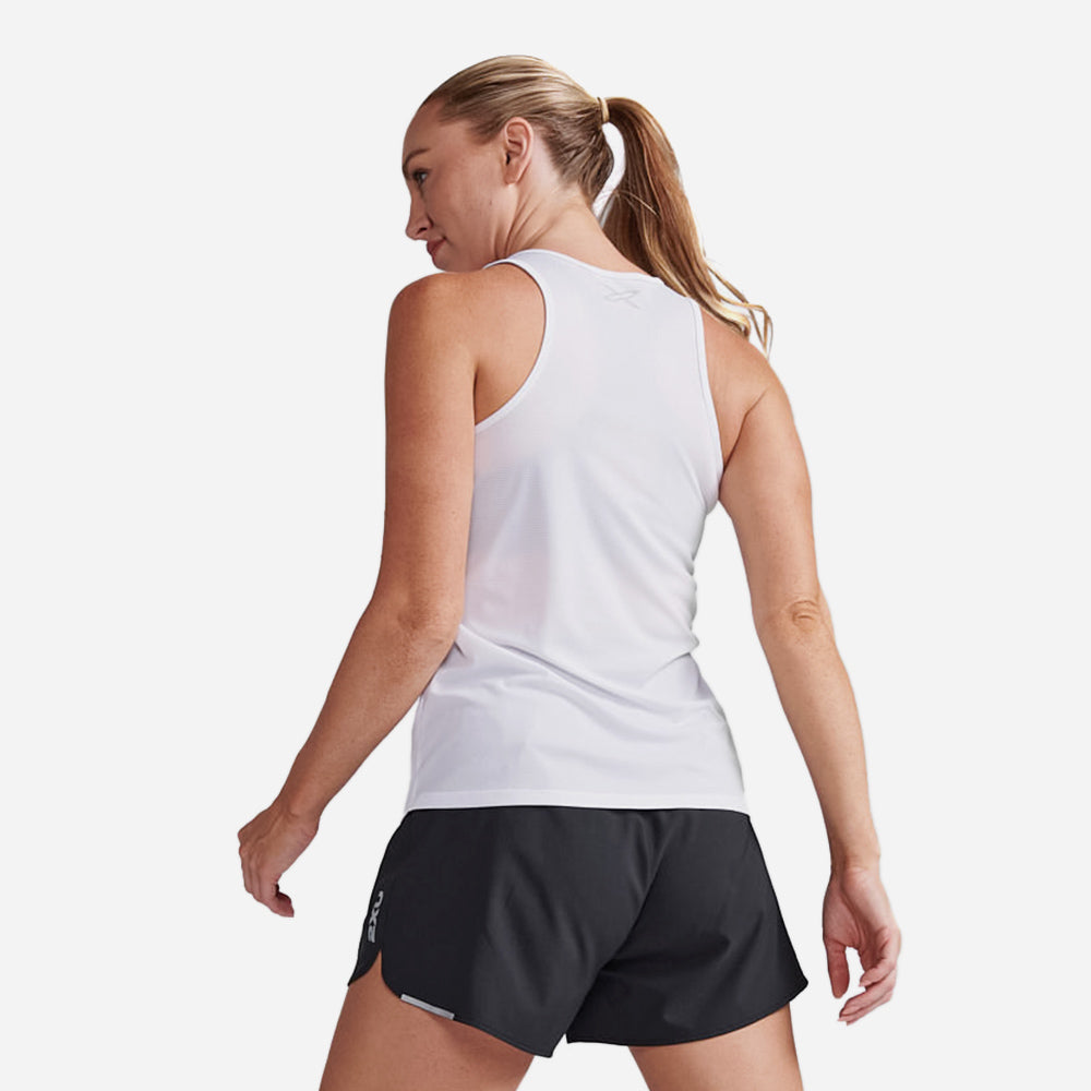 Áo Ba Lỗ Nữ 2XU Aero Singlet - Trắng - Supersports Vietnam