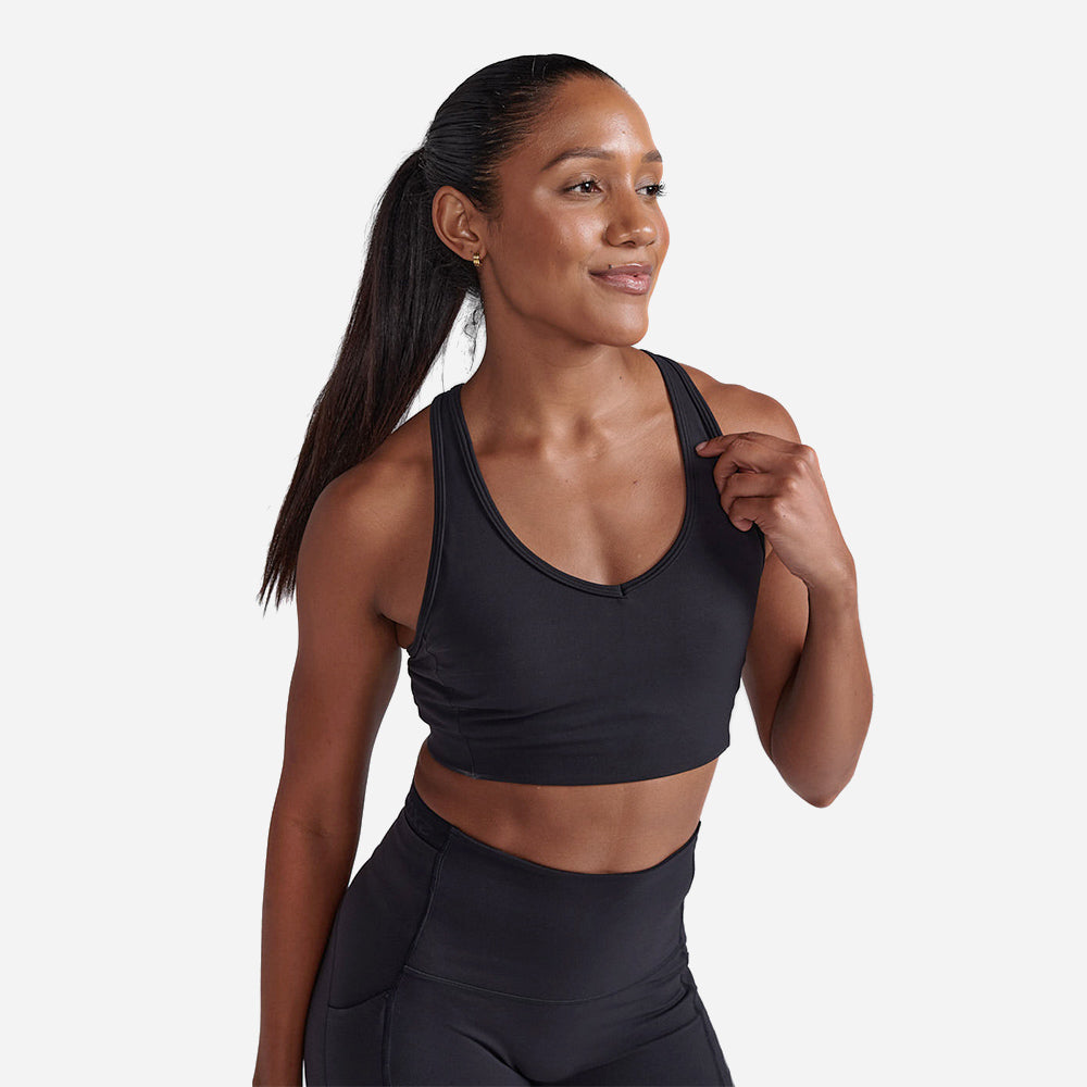 Áo Bra Nữ 2XU Motion Racerback - Đen - Supersports Vietnam