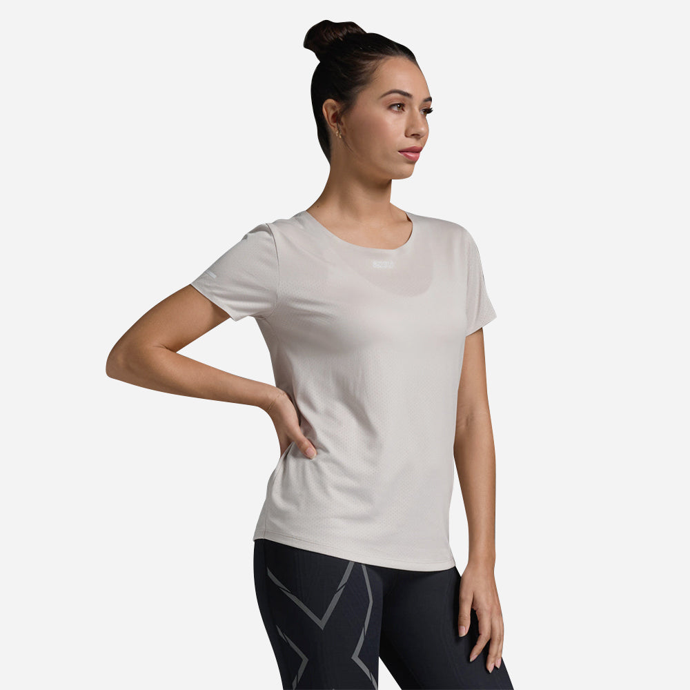 Áo Thun Nữ 2XU Light Speed Tech - Be - Supersports Vietnam