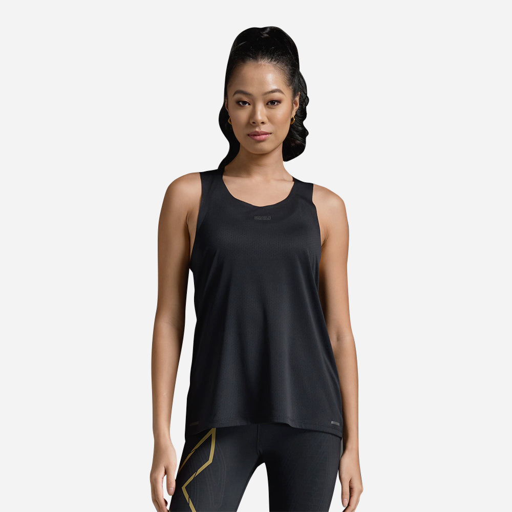 Áo Ba Lỗ Nữ 2XU Light Speed Tech Singlet - Đen - Supersports Vietnam