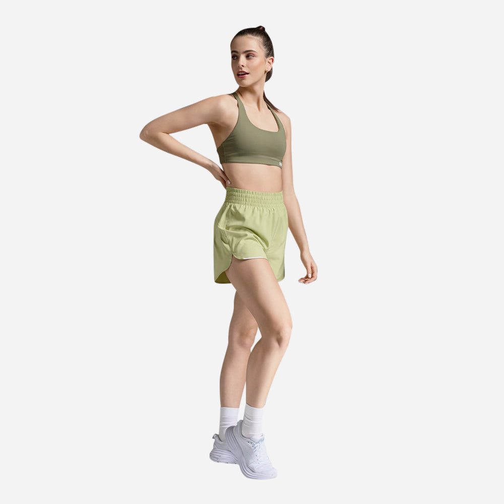 Quần Ngắn Nữ 2XU Aero Hi-Rise 4 Inch - Xanh Lá - Supersports Vietnam