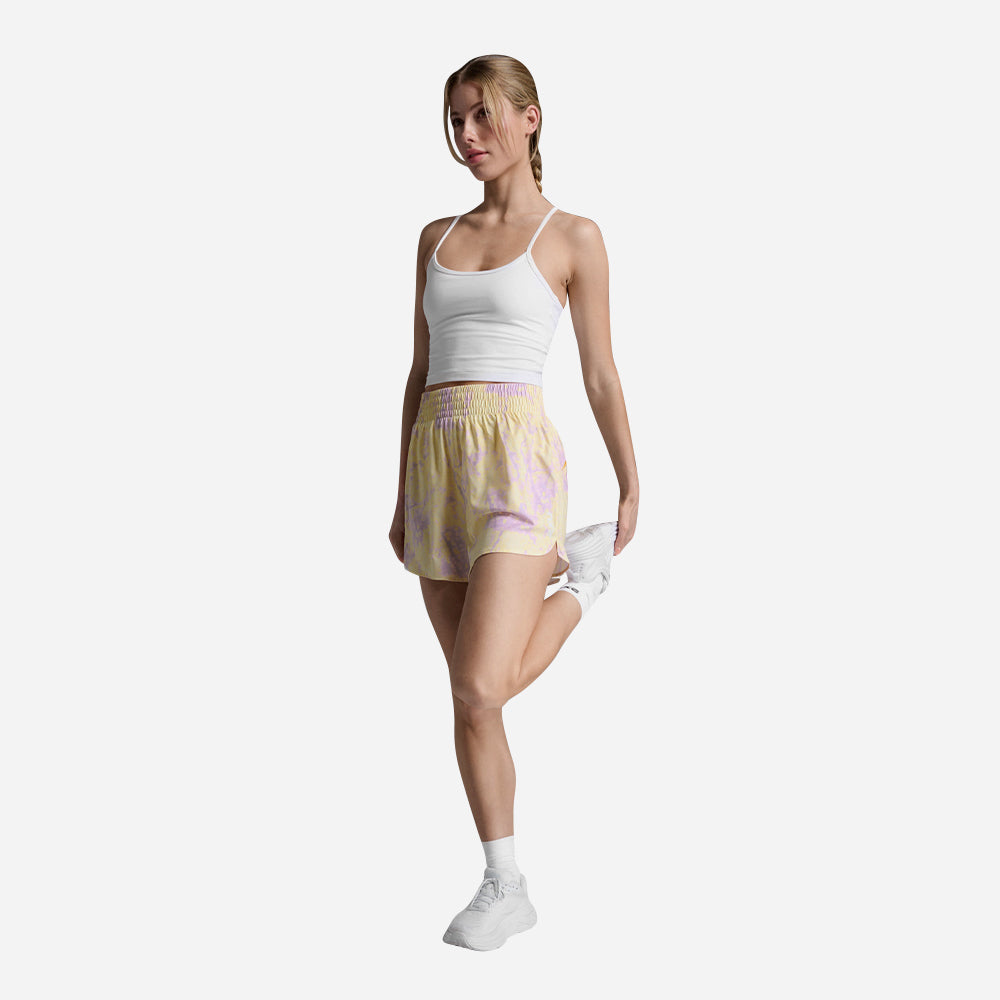 Quần Ngắn Nữ 2XU Aero Hi-Rise 4 Inch - Vàng - Supersports Vietnam