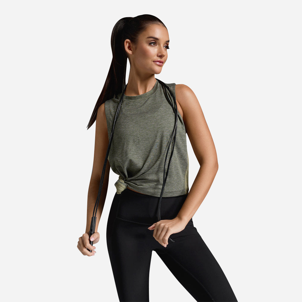 Áo Ba Lỗ Nữ 2XU Motion Sport Mesh - Xanh Quân Đội - Supersports Vietnam